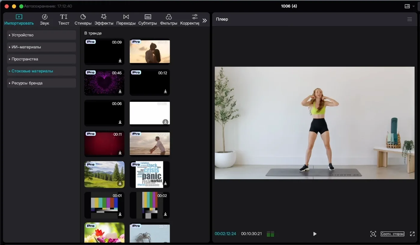 библиотека стоковых футажей