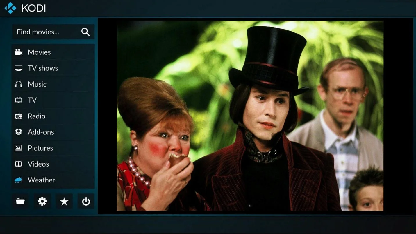 Интерфейс Kodi