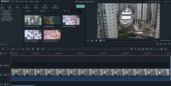 Скриншот программы Filmora Video Editor 2