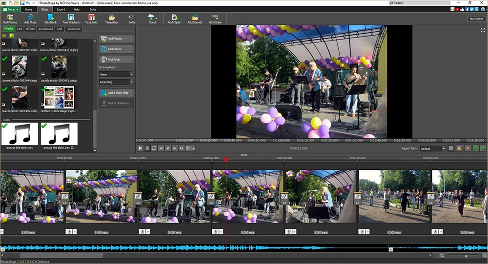 Скриншот программы PhotoStage Slideshow Software