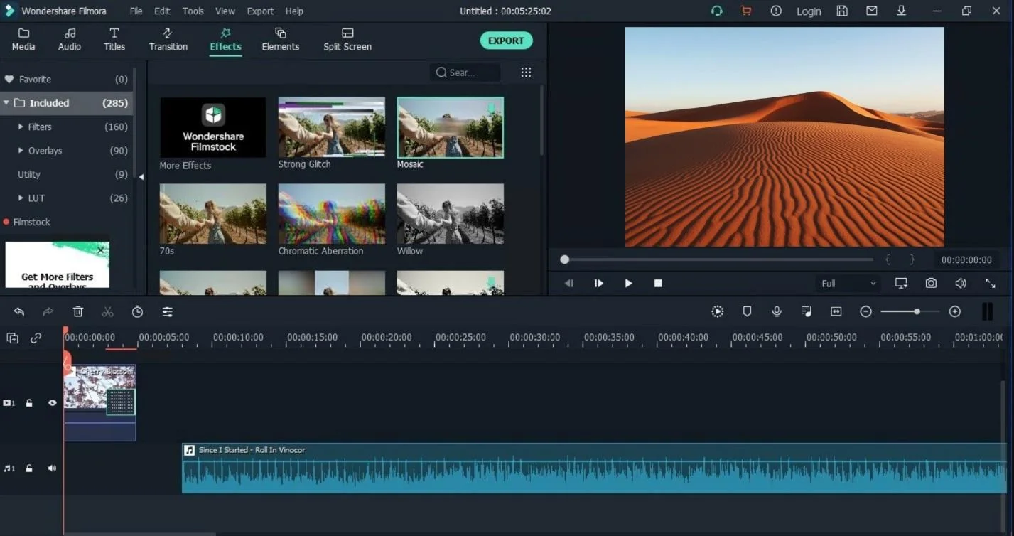 скриншот программы Filmora
